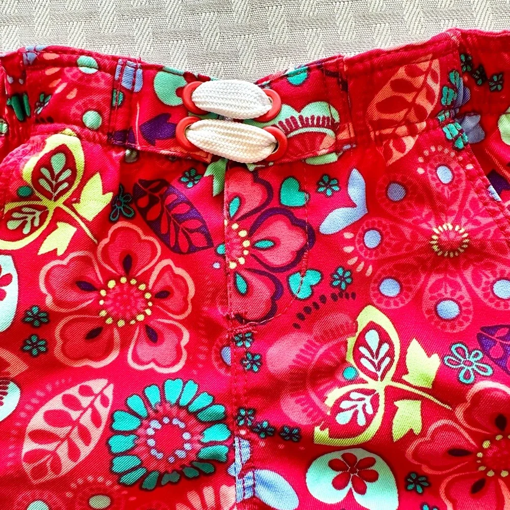 REI Baby Swim Shorts 6M – Pink Floral Quick-Dry Trunks w/ Mesh Liner‎